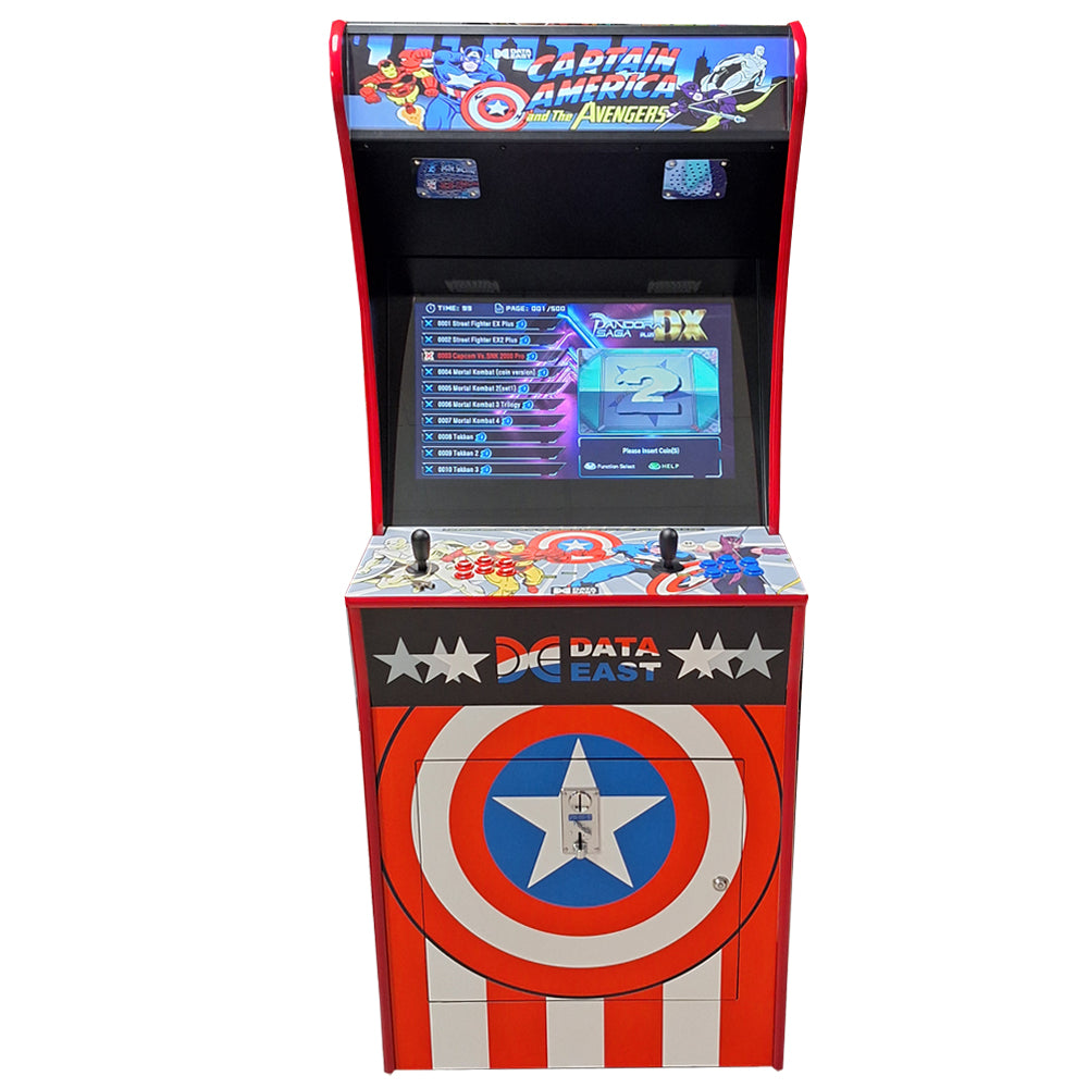 Arcadekast Captain America 5000 games - vooraanzicht