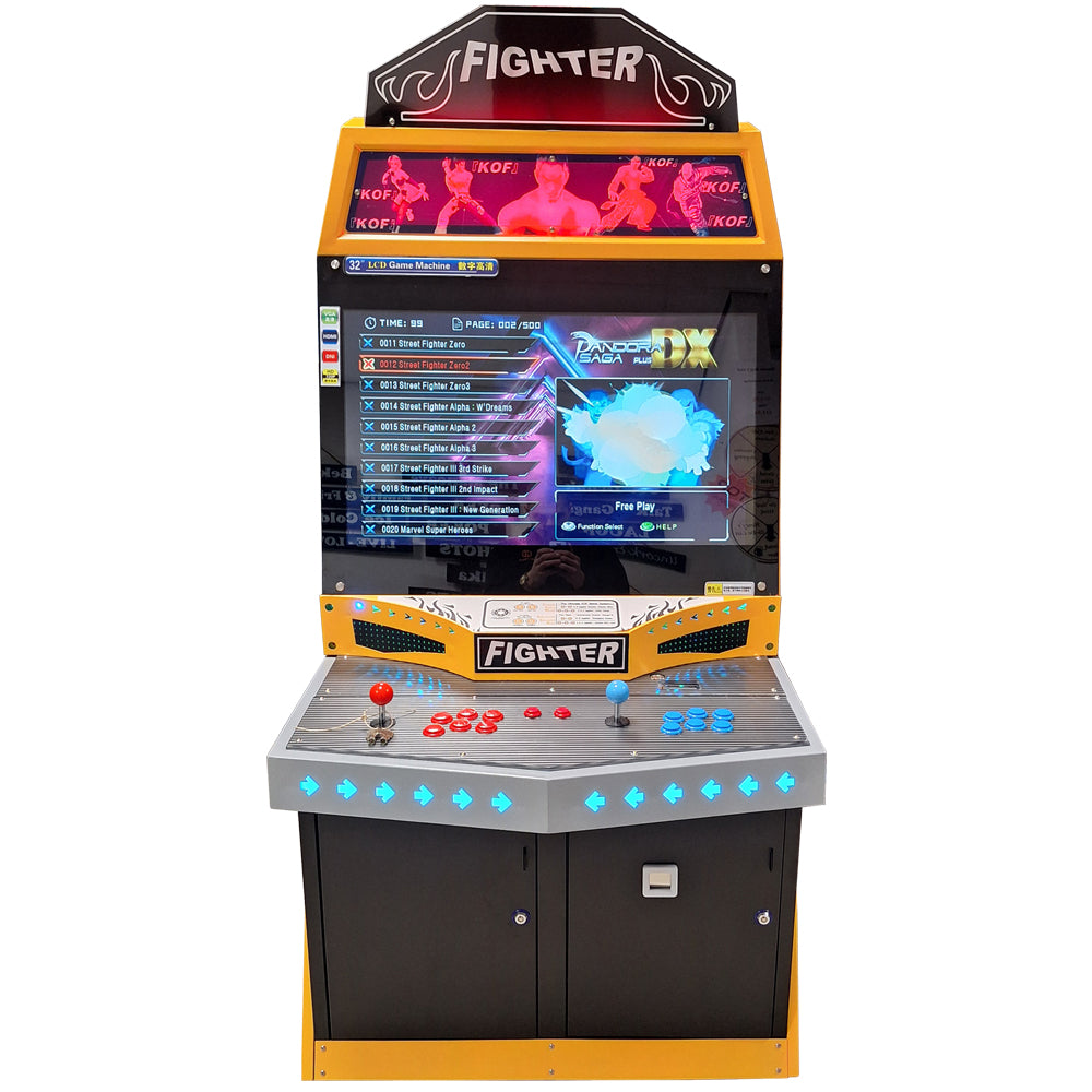 Arcadekast Fighter - vooraanzicht