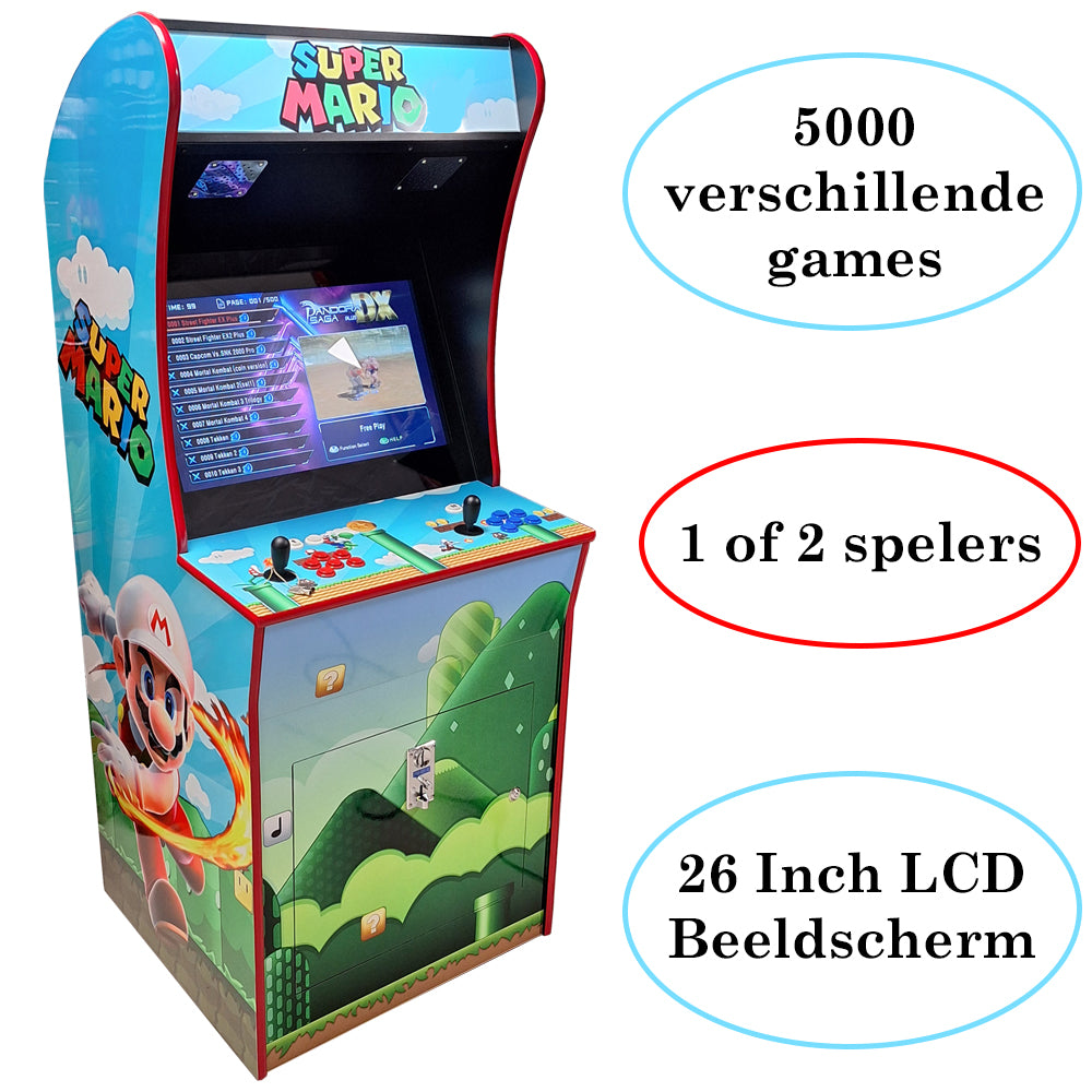 Arcadekast Super Mario - promotiefoto