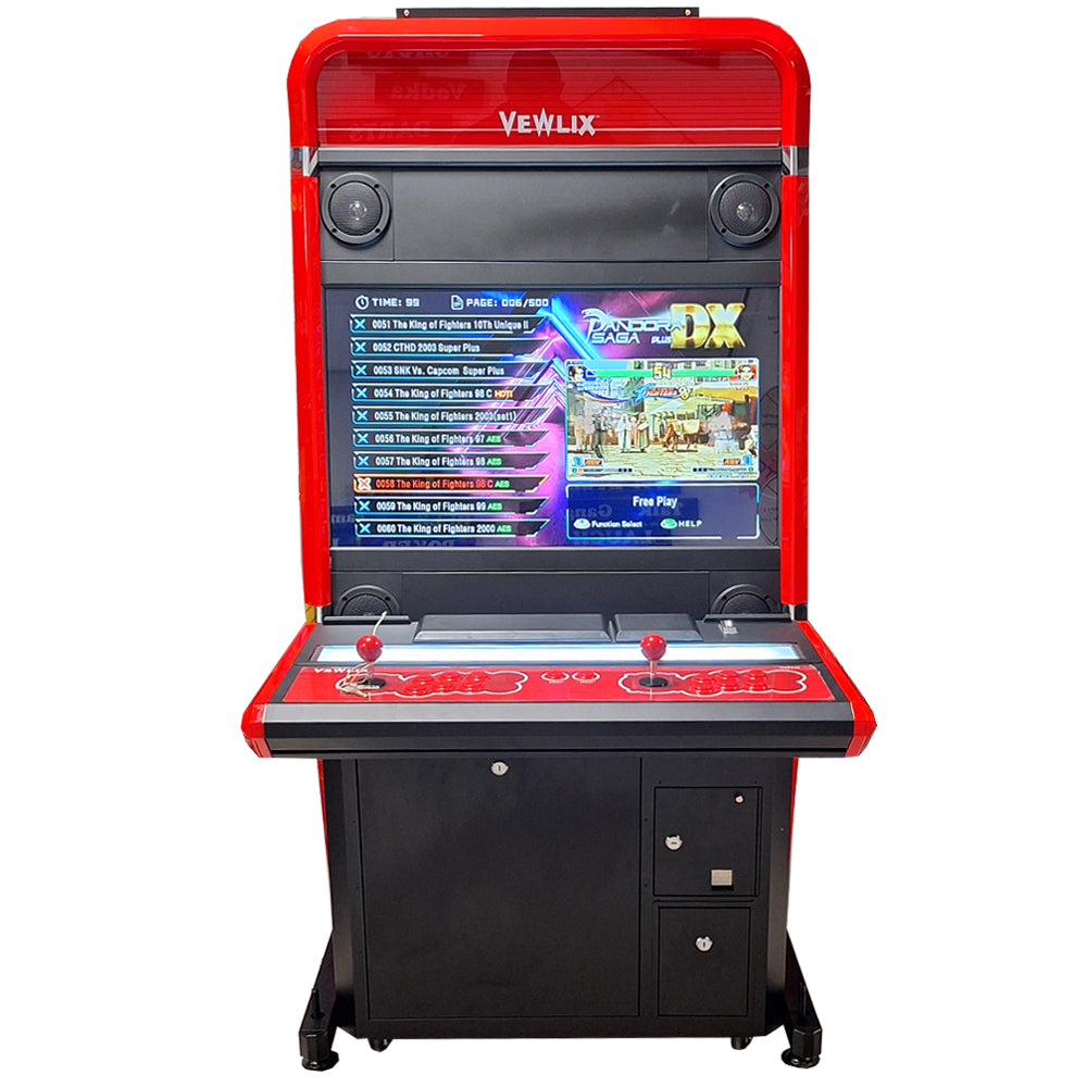 Arcadekast Taito Rood - vooraanzicht